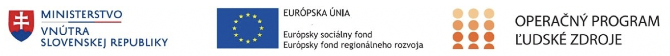Logá Ministertva vnútra SR, Európskej únie a Operačného programu ľudské zdoje